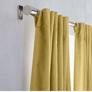 West Elm Luster Velvet Curtains - Wasabi, 48”x108”